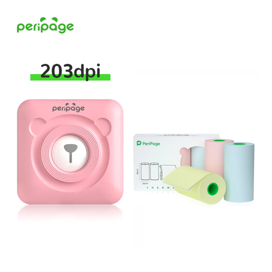 PeriPage® + 3 Rolos de Papéis (304dpi e 203dpi)