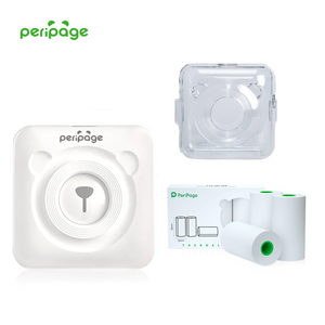 PeriPage® + Case Acrílico + 3 Rolos de Papel (304dpi e 203dpi)