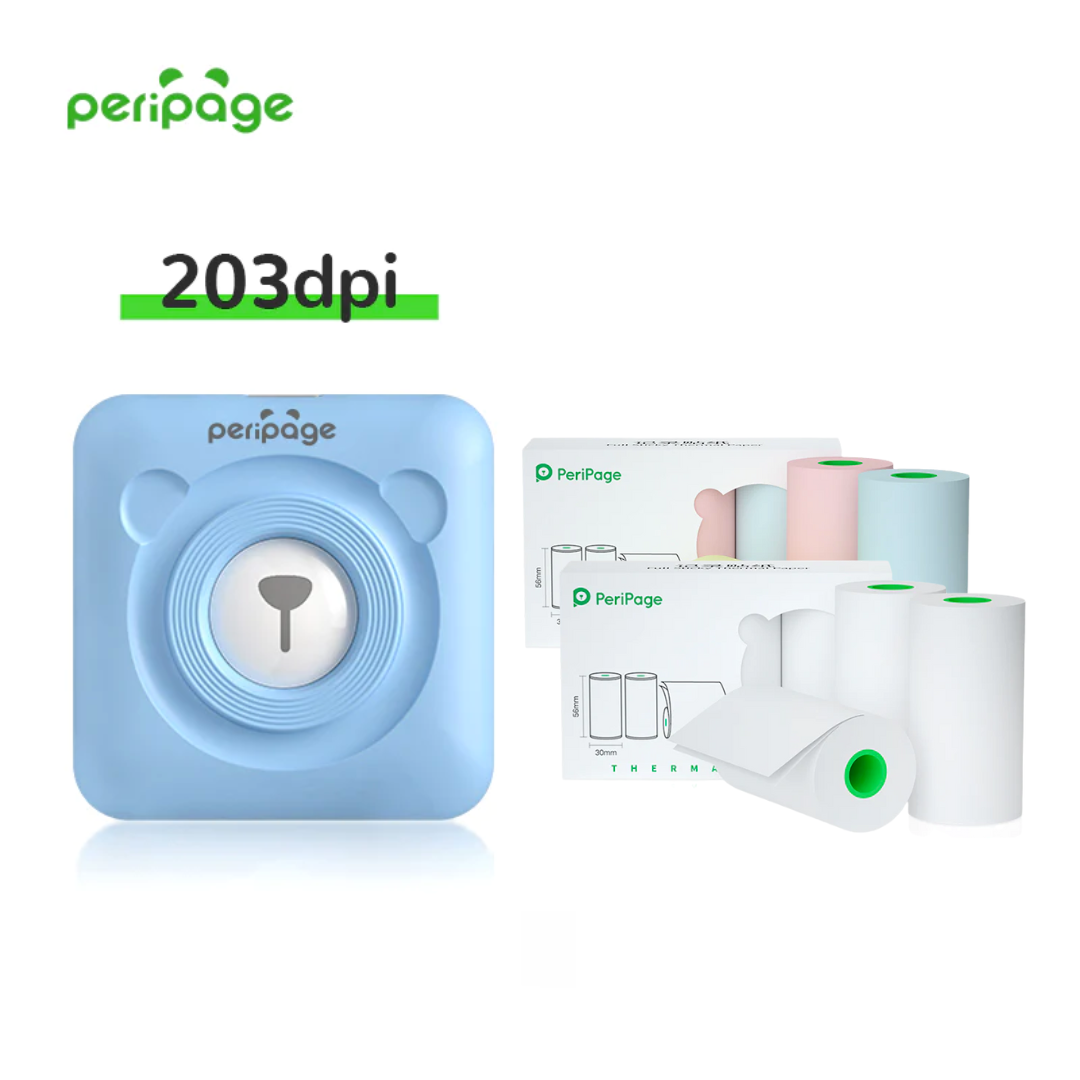 PeriPage® + 6 Rolos de Papel (304dpi e 203dpi)