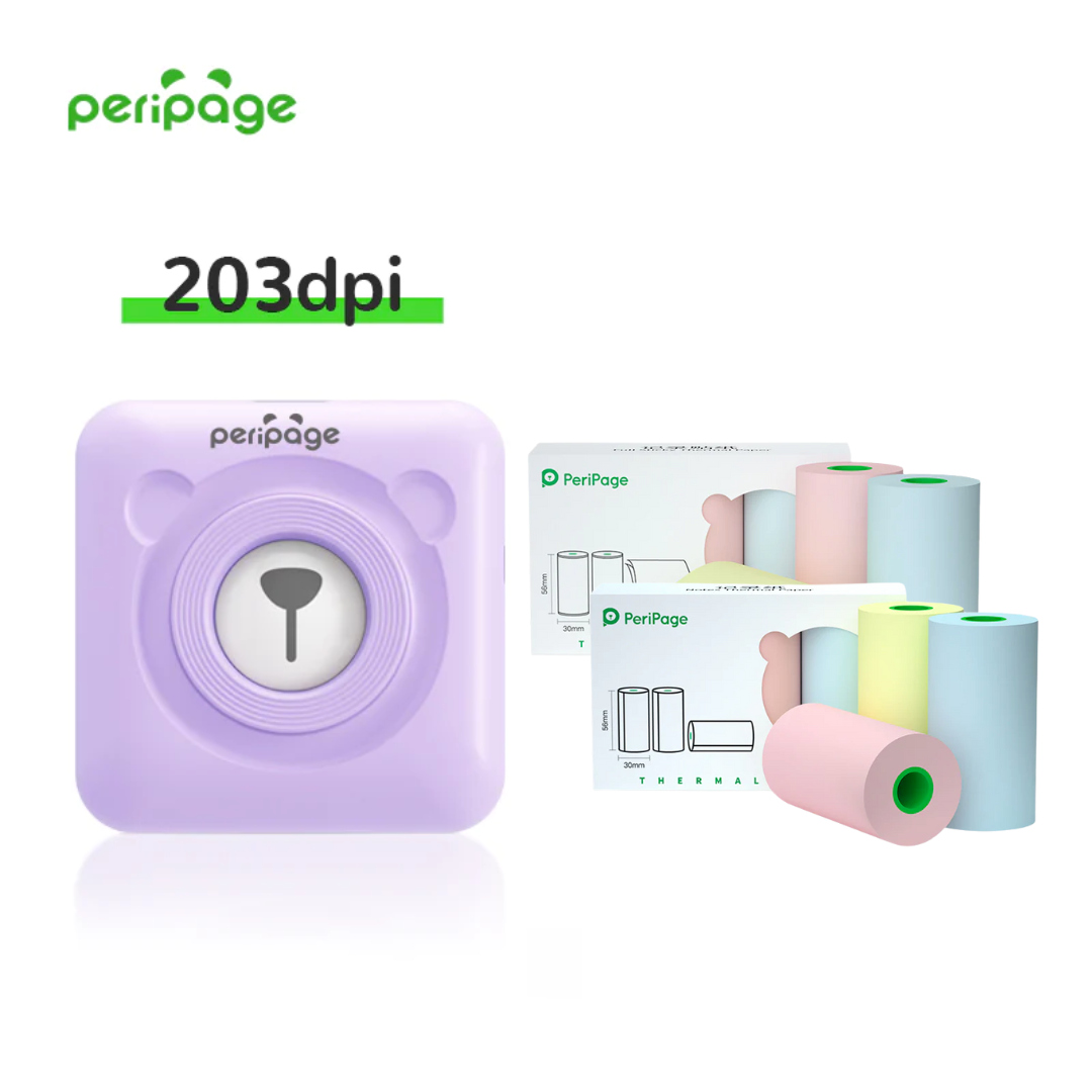 PeriPage® + 6 Rolos de Papel (304dpi e 203dpi)