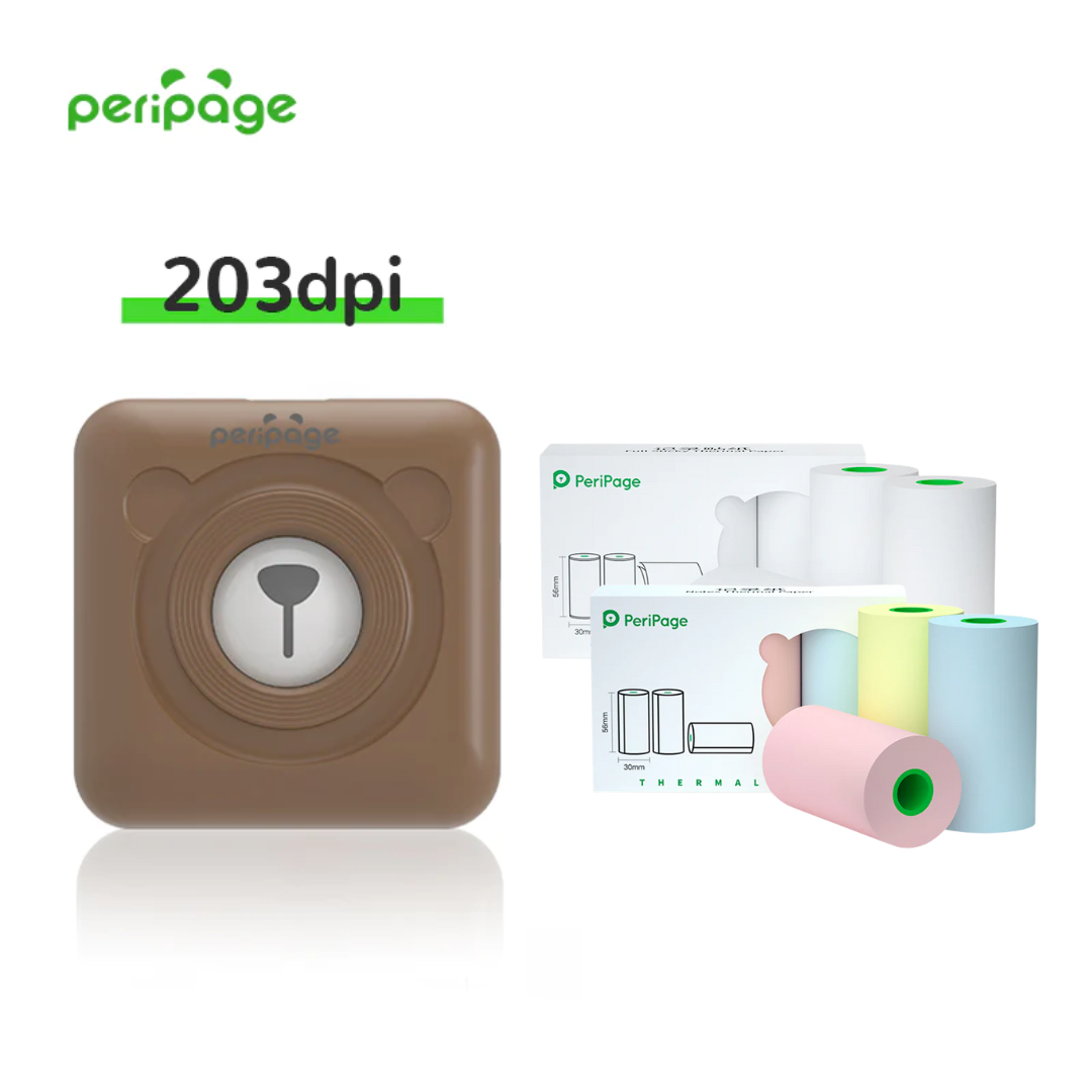 PeriPage® + 6 Rolos de Papel (304dpi e 203dpi)